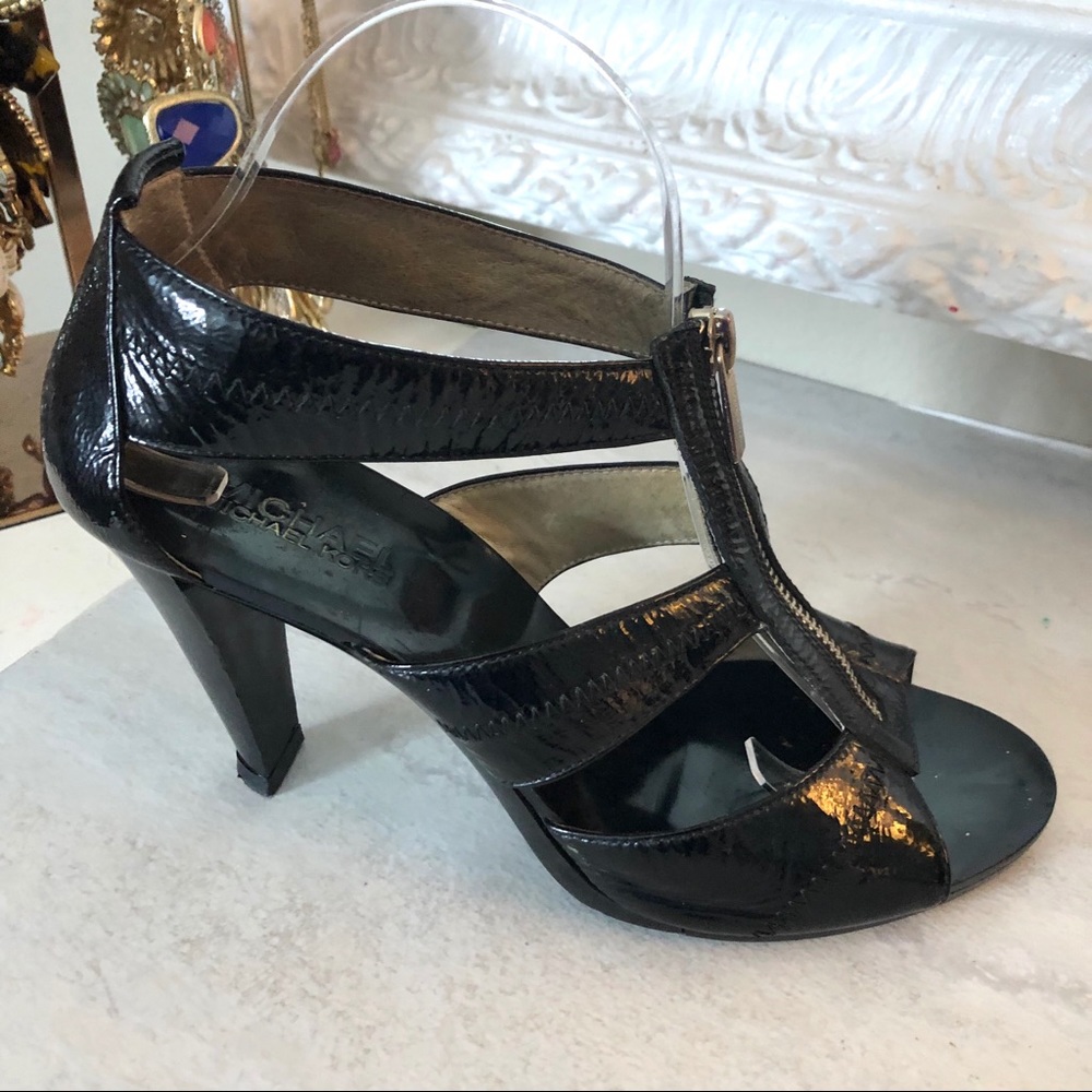 Michael Kors zipper from caged heels